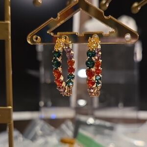 Multicolor Hoop Earrings